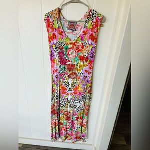 Johnny was bamboo midi dress